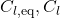 C_{l,\text{eq}}, C_l