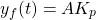 \begin{equation*} y_{f}(t) = AK_{p} \end{equation*}